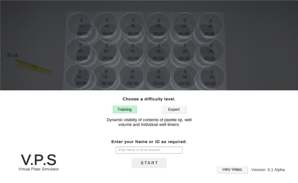Initial prototype — plate layout